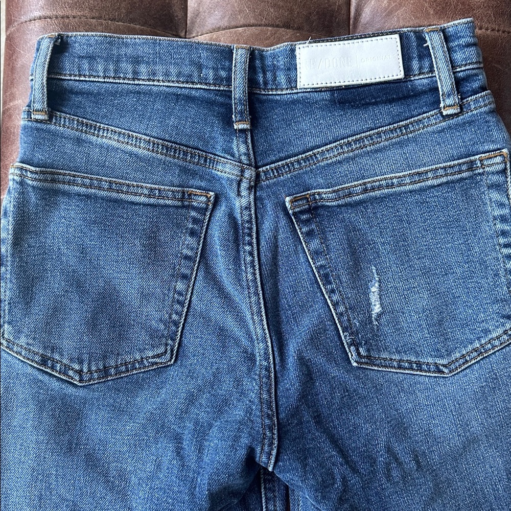 Re/Done High Rise Destroyed Jeans - Picture 9 of 14
